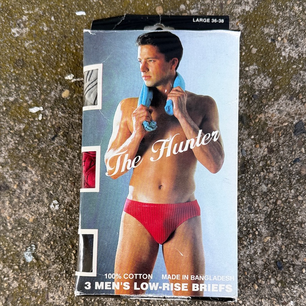 NWT! VINTAGE 90s Hunter Men's low rise Briefs Large